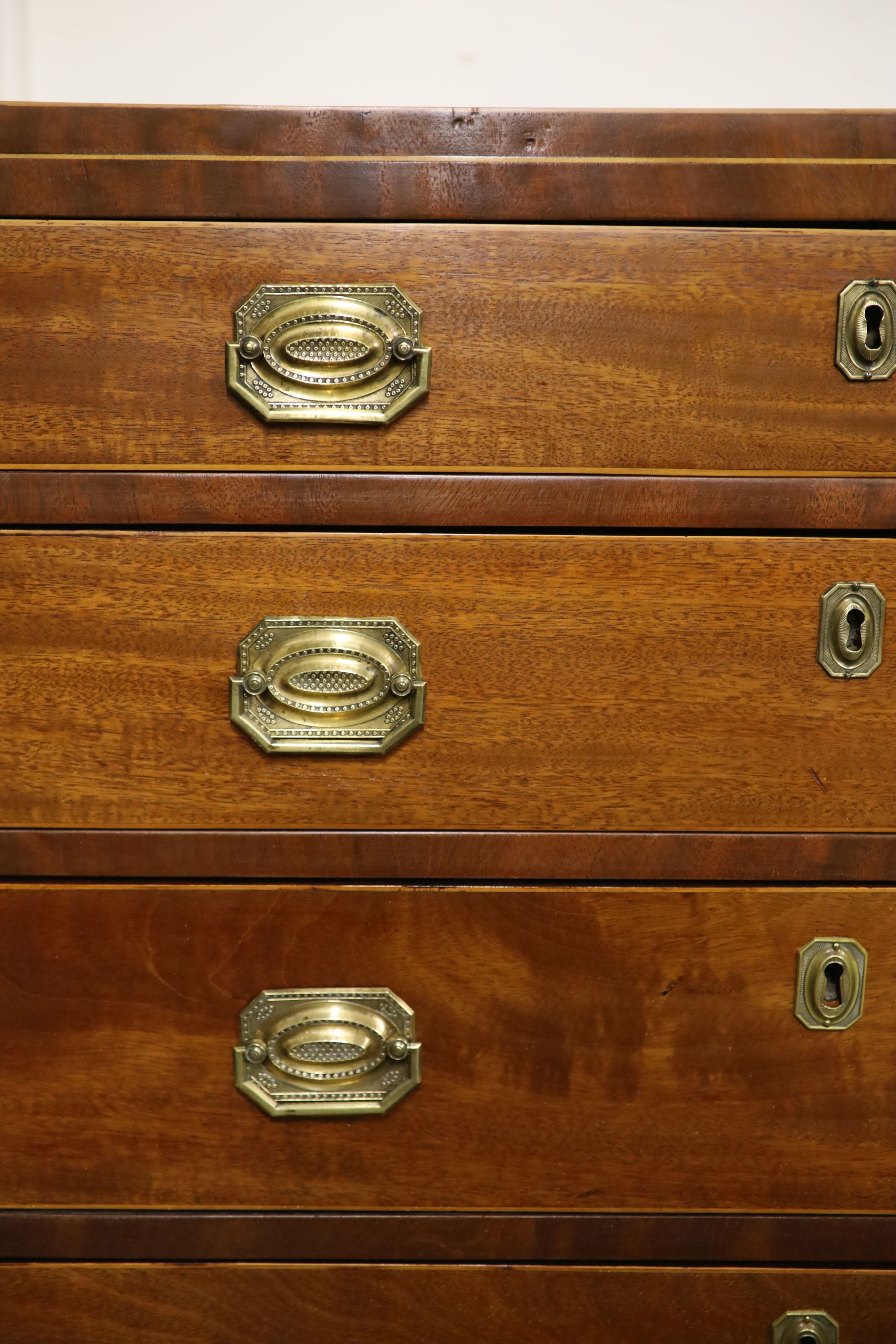 A small George IV mahogany four drawer chest, width 84cm, depth 45cm, height 82cm